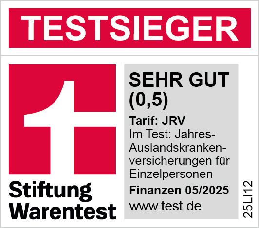  Testsieger Auslandskrankenversicherung 05/2025 HanseMerkur